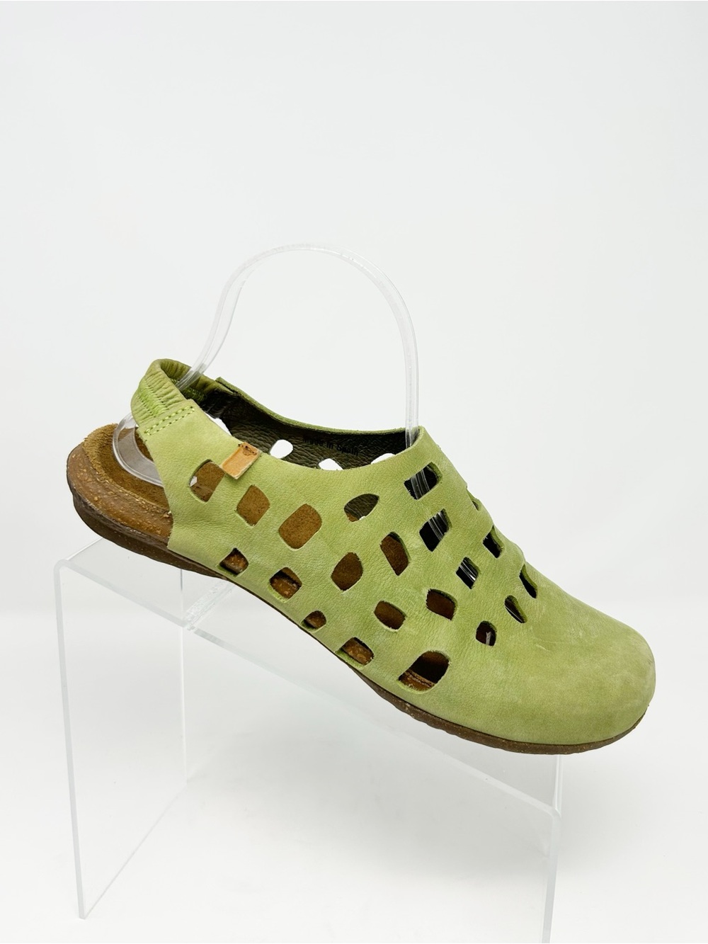 El Naturalista Wakataua Womens Fisherman Slingback Sandals Green Closed Size 40